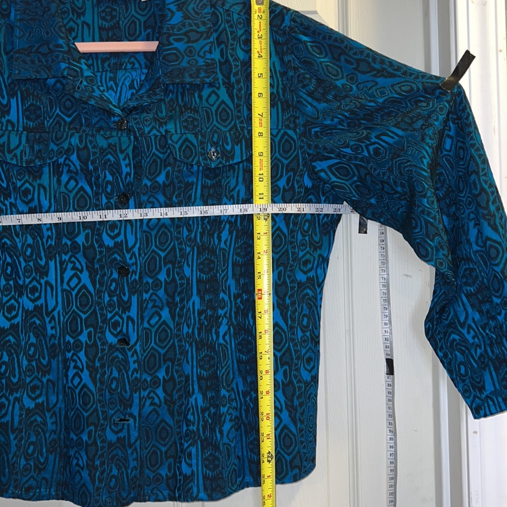 Super Pretty Chico Button Down W/Front Pockets Bl… - image 4